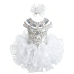 Infant/toddler/baby/children/kids Girl's glitz Pageant evening/prom Dress/clothing G225white